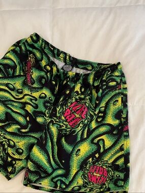Slime Ball Neon Green Graphic Swim Shorts trunks